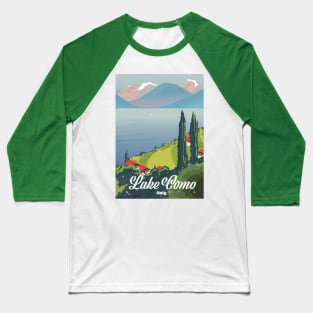 Lake Como Italy Baseball T-Shirt